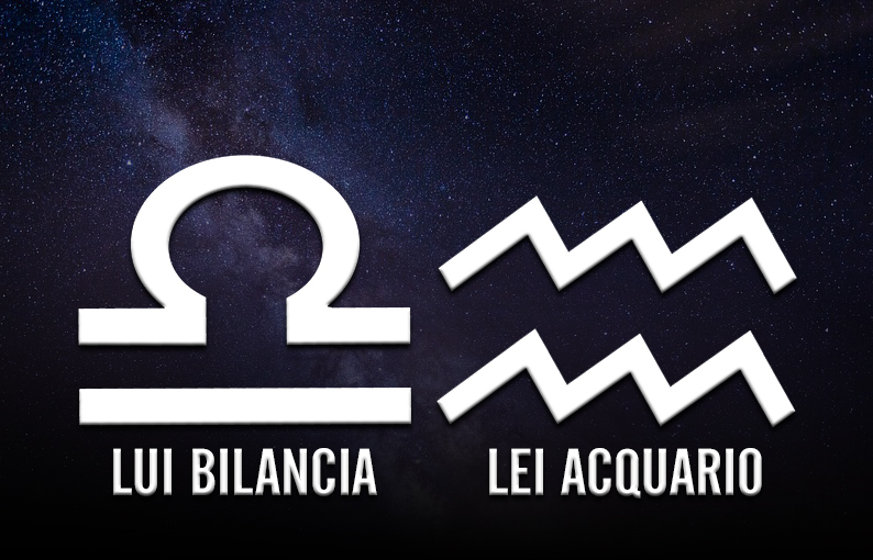 affinità di coppia lui bilancia lei acquario