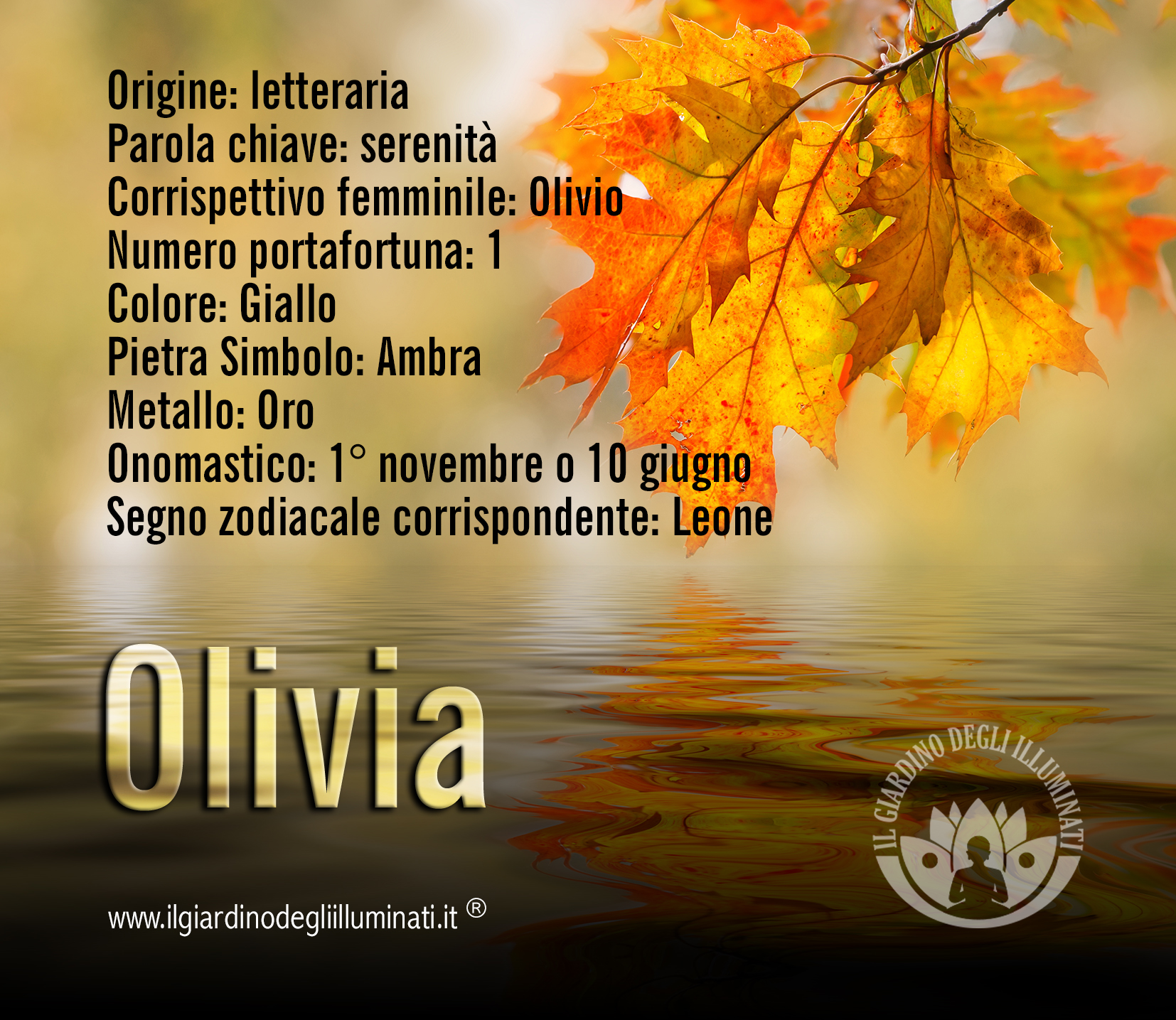 Olivia significato e origine