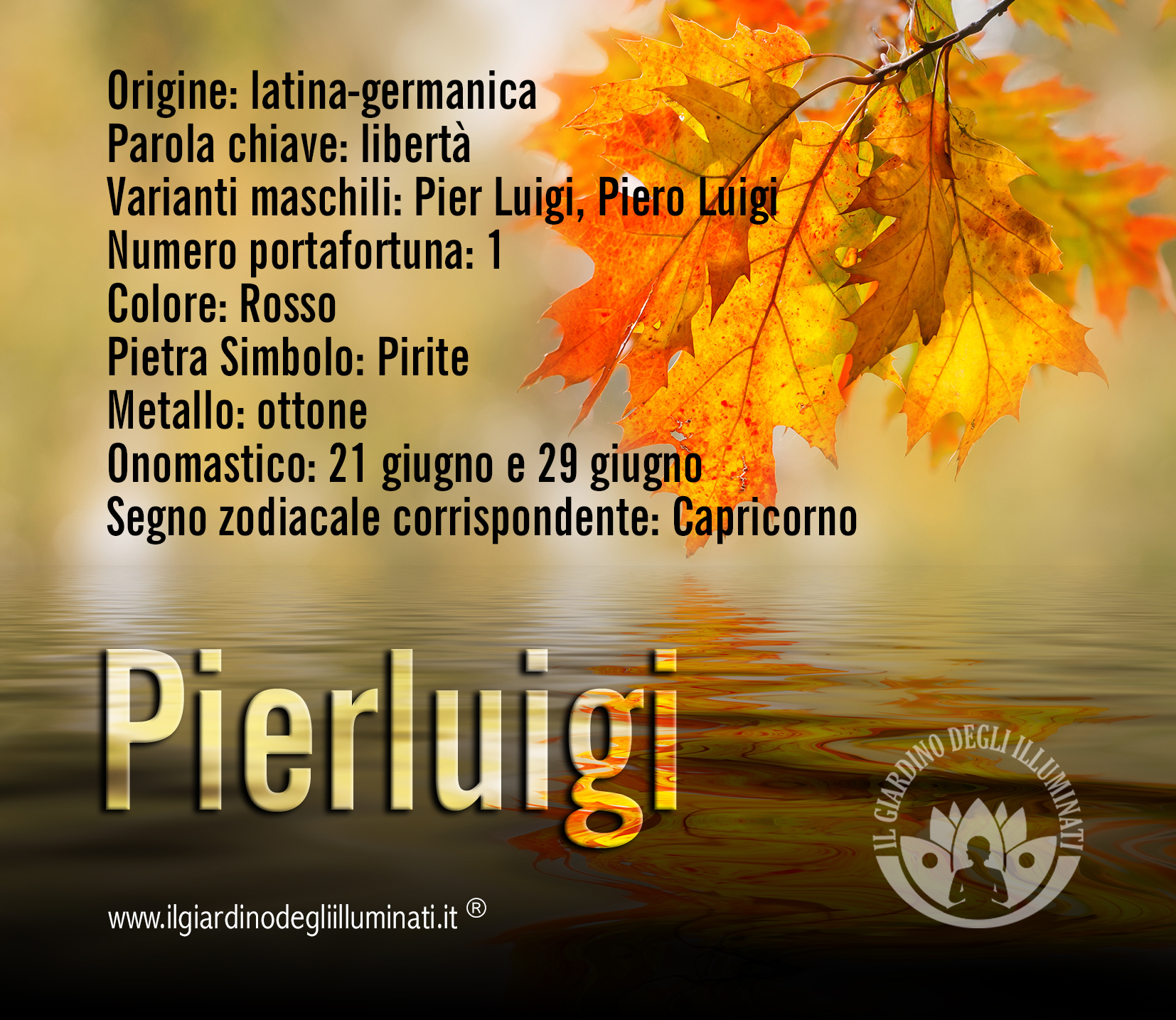 Pierluigi significato e origine Pierluigi significato e origine