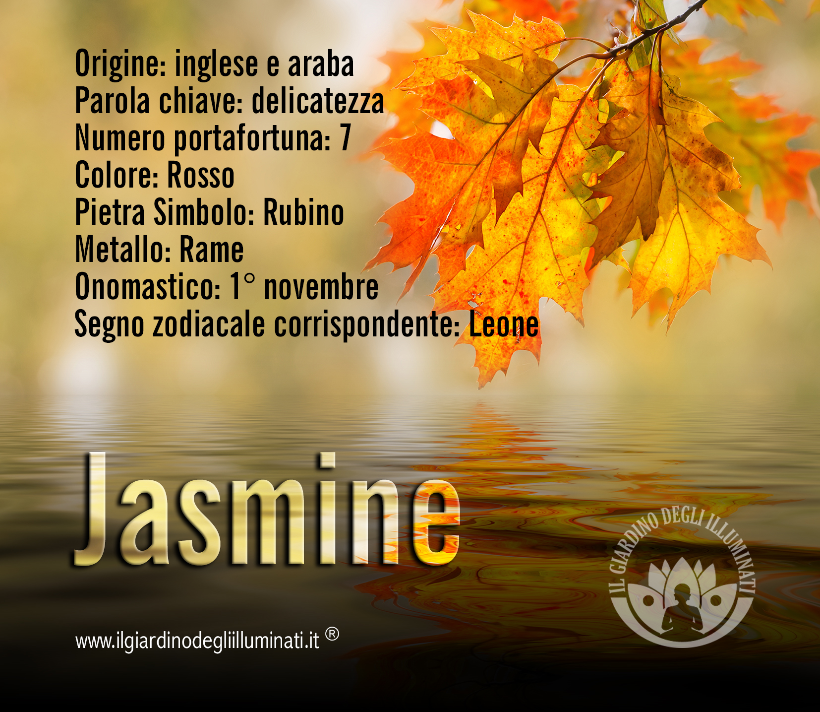 Jasmine significato e origine