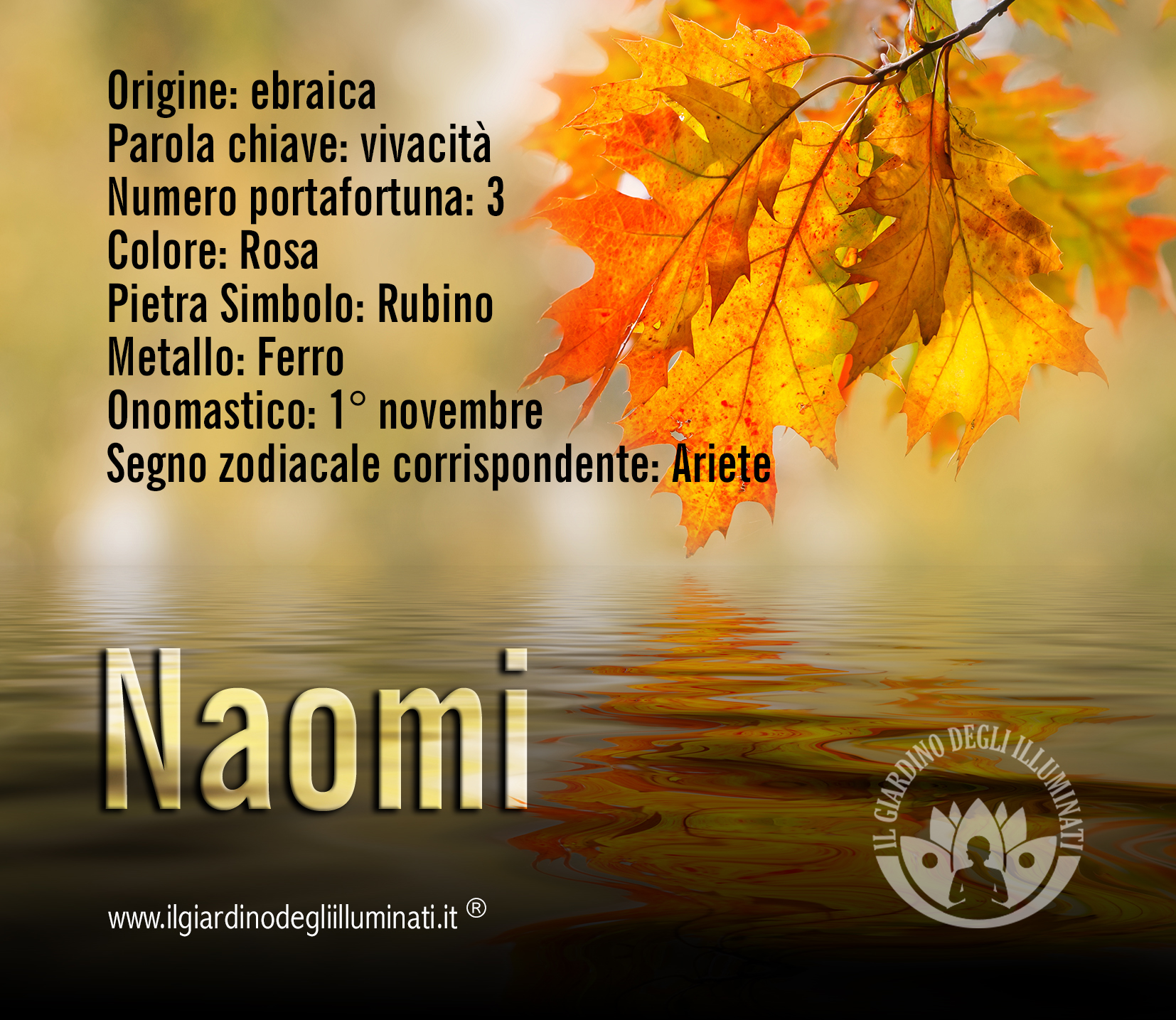 Naomi significato e origine